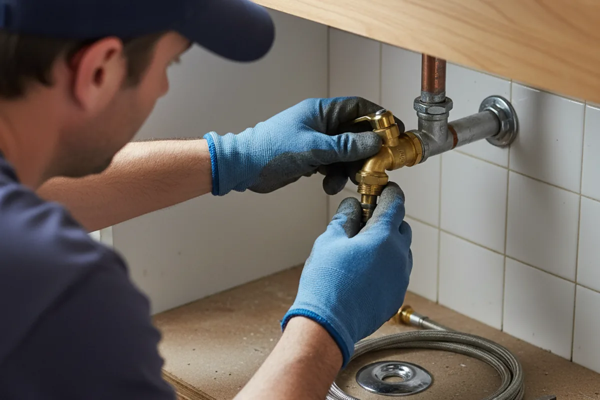 Shutoff valve and fitting work during Repiping in Los Angeles
